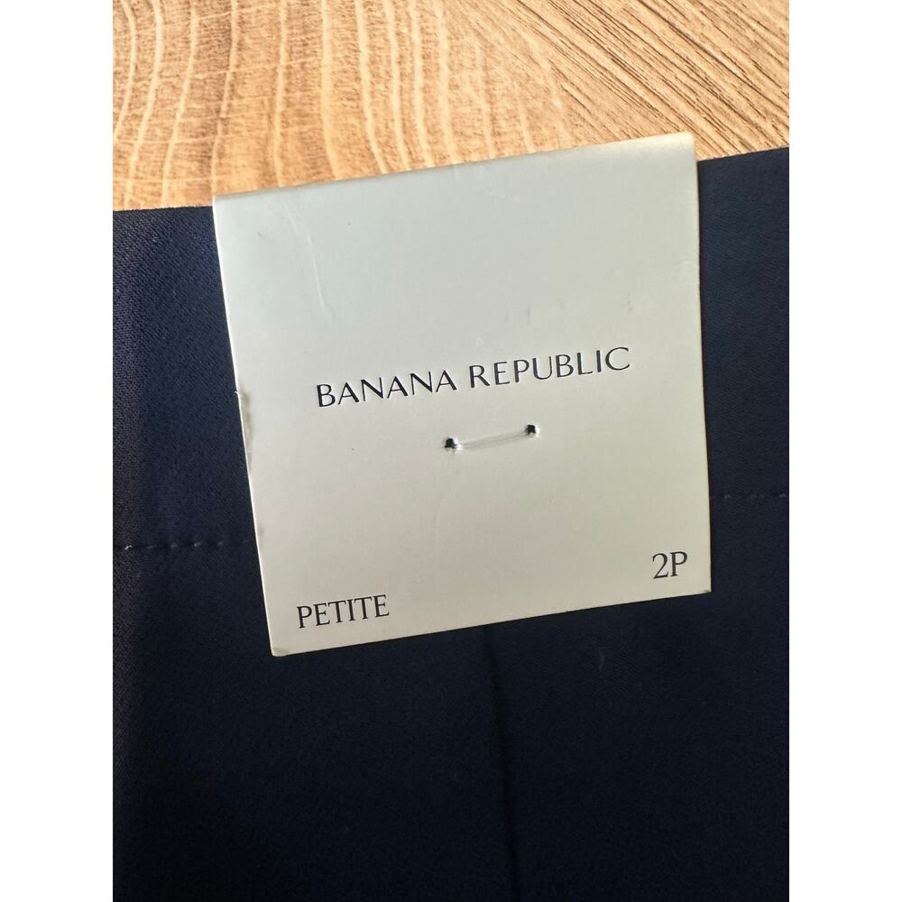 Banana Republic High-Rise Modern Slim City Stretch Ankle Pant Navy Blue 2P - Picture 8 of 12